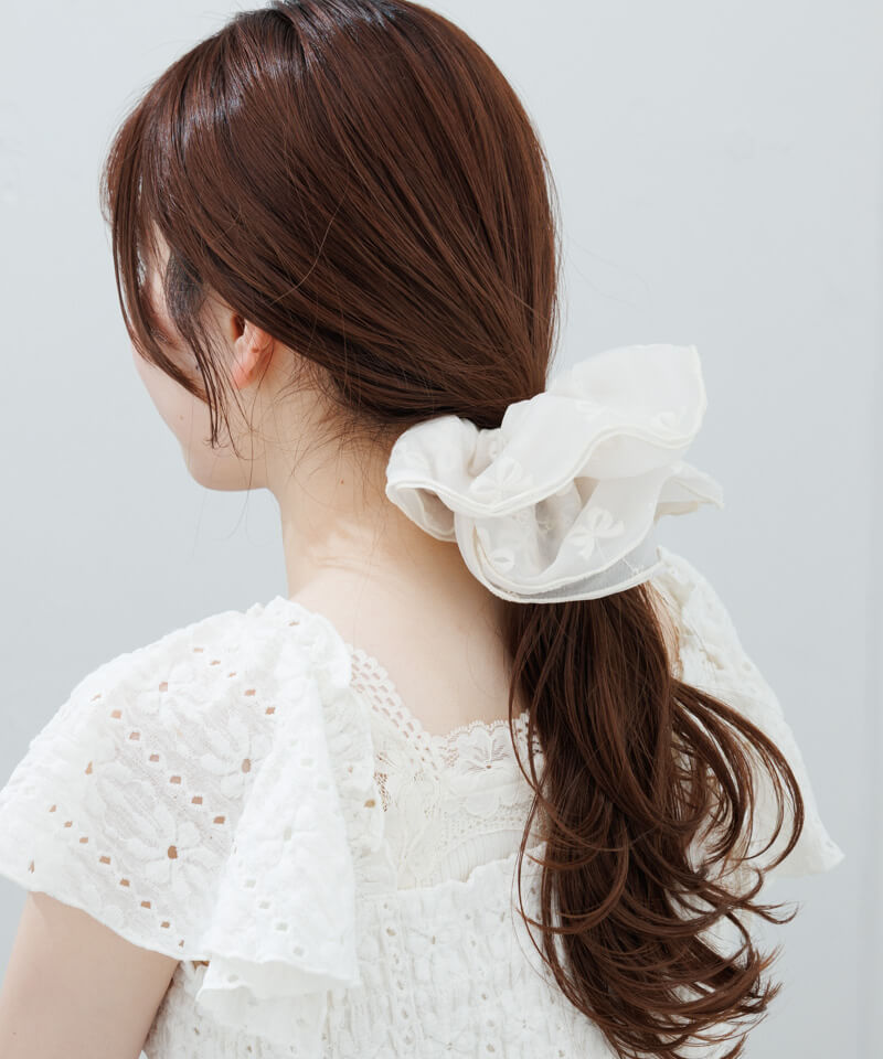 sheer ribbon chouchou�`������ݼ���