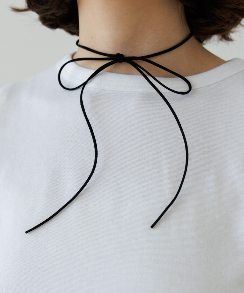 thin ribbon choker�`�����������