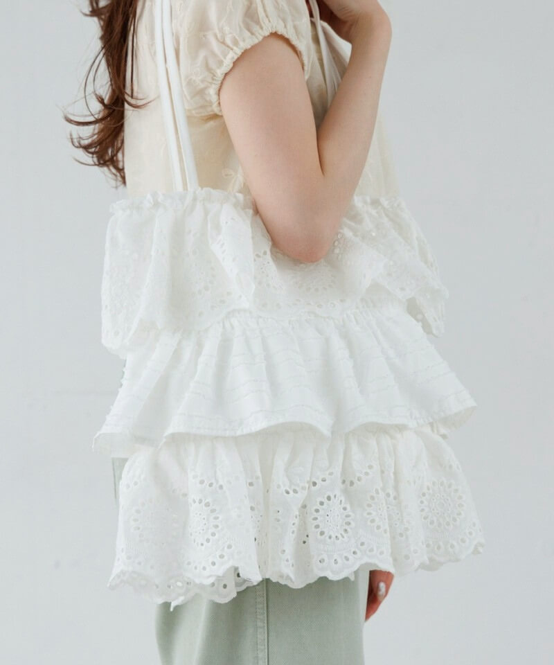 cotton frill bag�`��������ޯ��