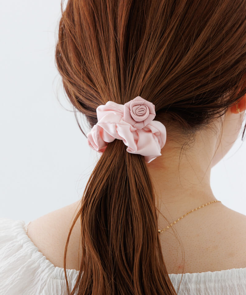 satin rose chouchou�`���۰�޼���