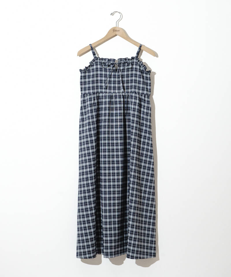 ribbon check onepiece�`�����������߰�