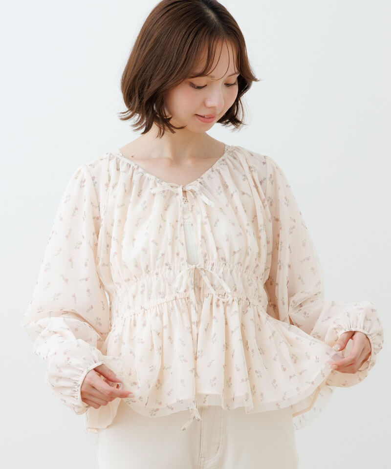 bloom tulle blouse�`��ٰ�������׳�
