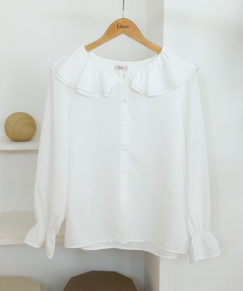 feather collar blouse�`̪�ް�װ��׳�