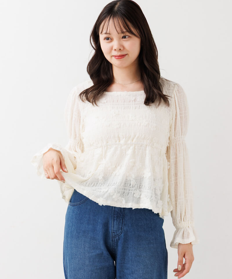 romance flower blouse�`��ݽ��ܰ��׳�