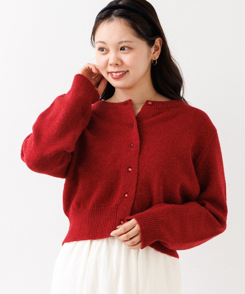 shine knit cardigan�`����ƯĶ��ި���