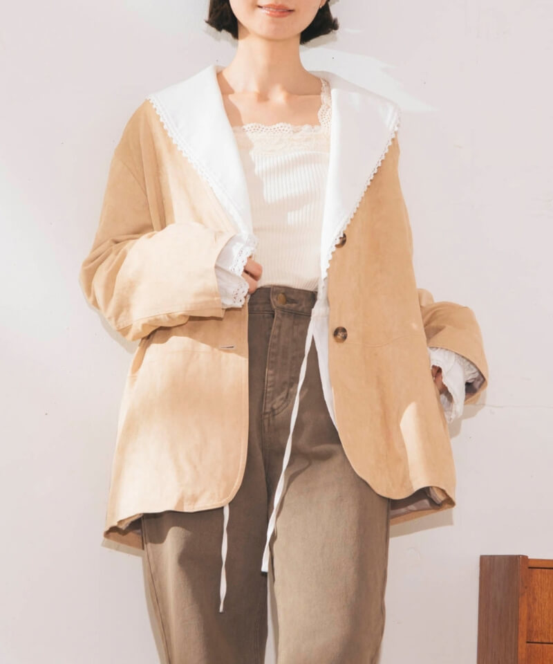smooth suede jacket�`�Ѱ�����޼ެ���