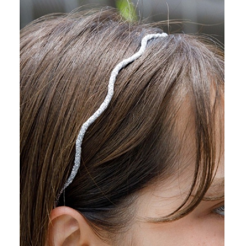wavy glitter hairband `ްد