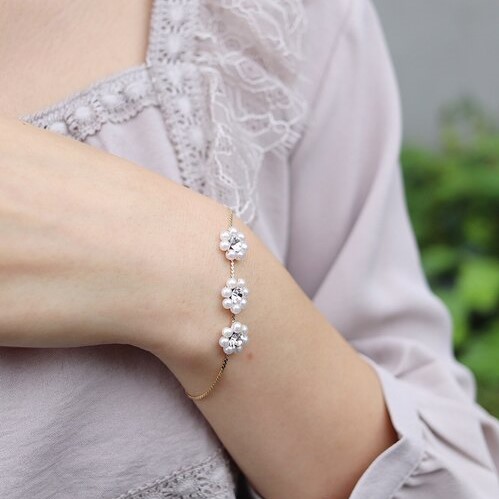 pearly fleur bracelet `߰ذٰڽگ