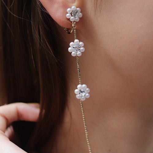pearly fleur earring `߰ذٰٲݸ