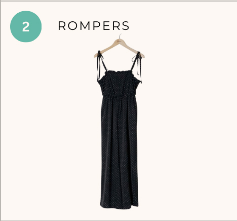 summery frill rompers