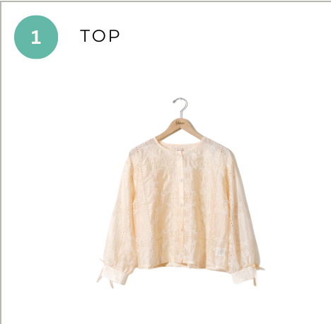 nostalgy embroidery blouse