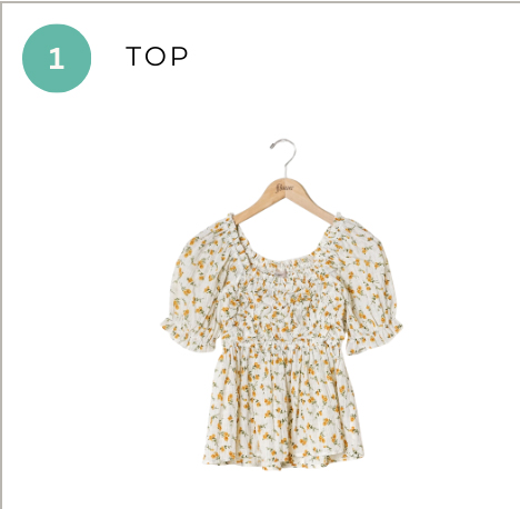 crumple bloom top