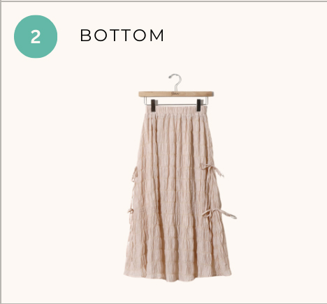 side ribbon skirt