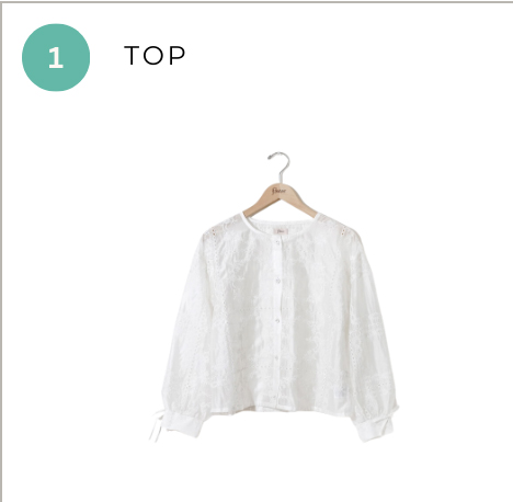 nostalgy embroidery blouse
