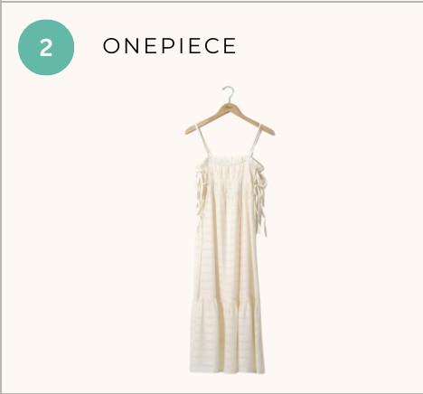 side ribbon onepiece